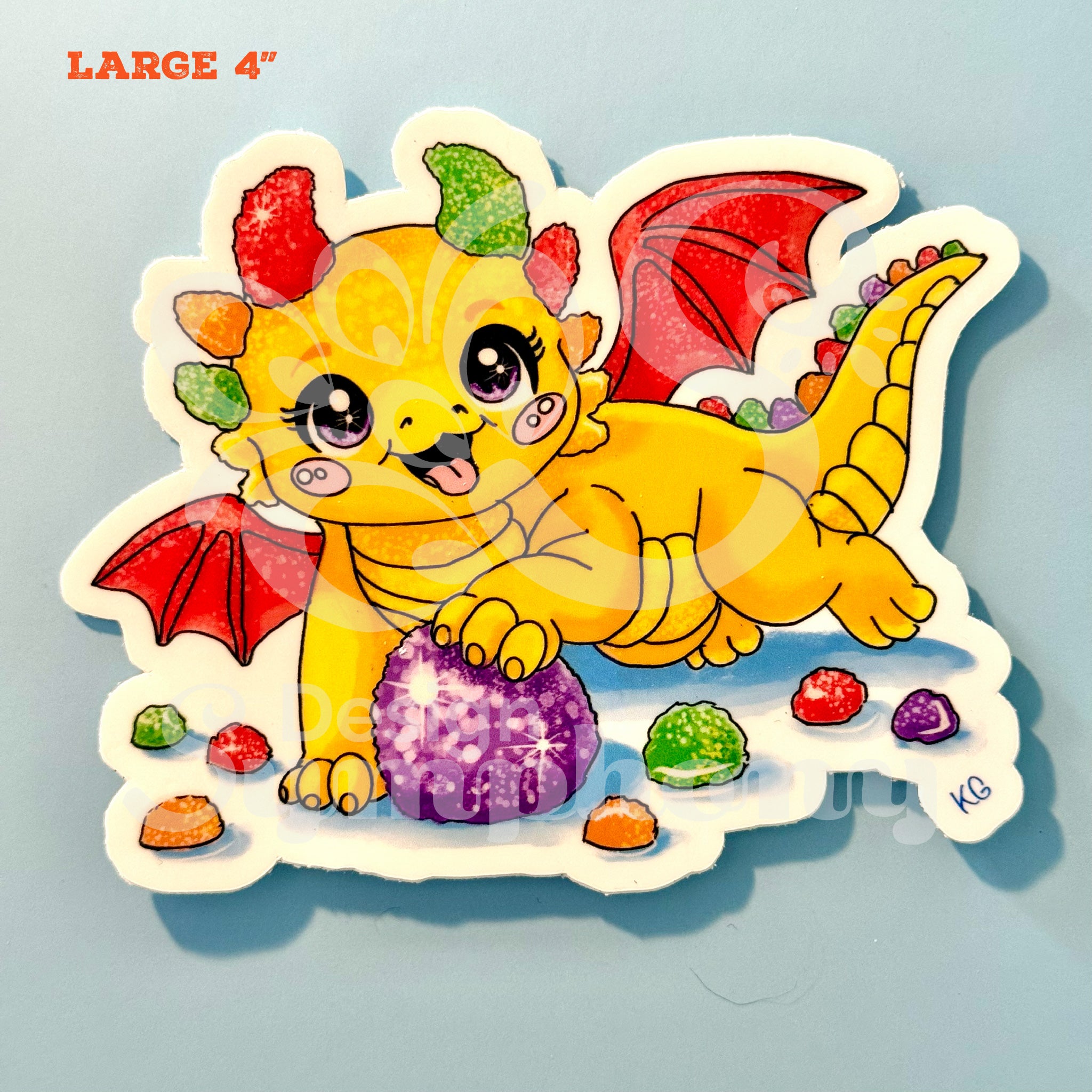 Goodie Gumdrop Vinyl Sticker | Candy Snack Dragon Sticker