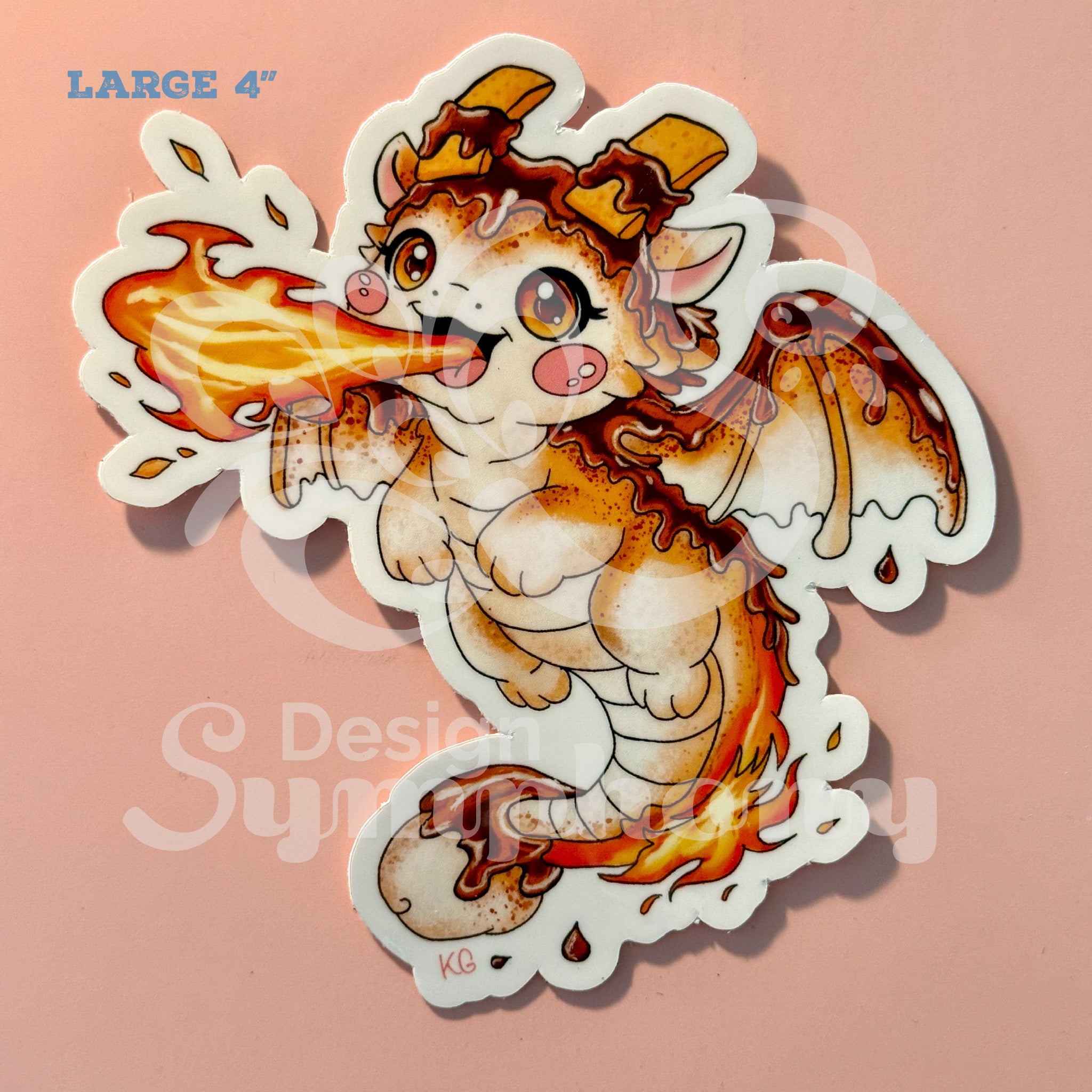 Paddy O'Smore Vinyl Sticker | S’more Snack Dragon Sticker